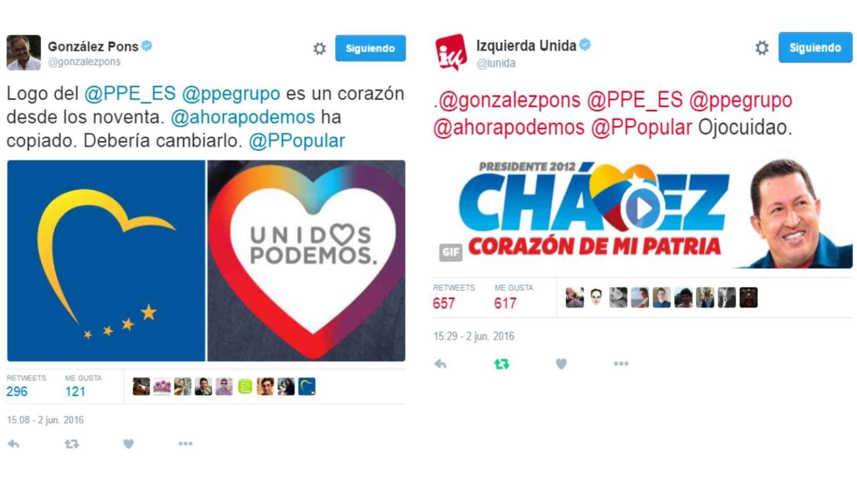 Los tuits cruzados de González Pons e IU