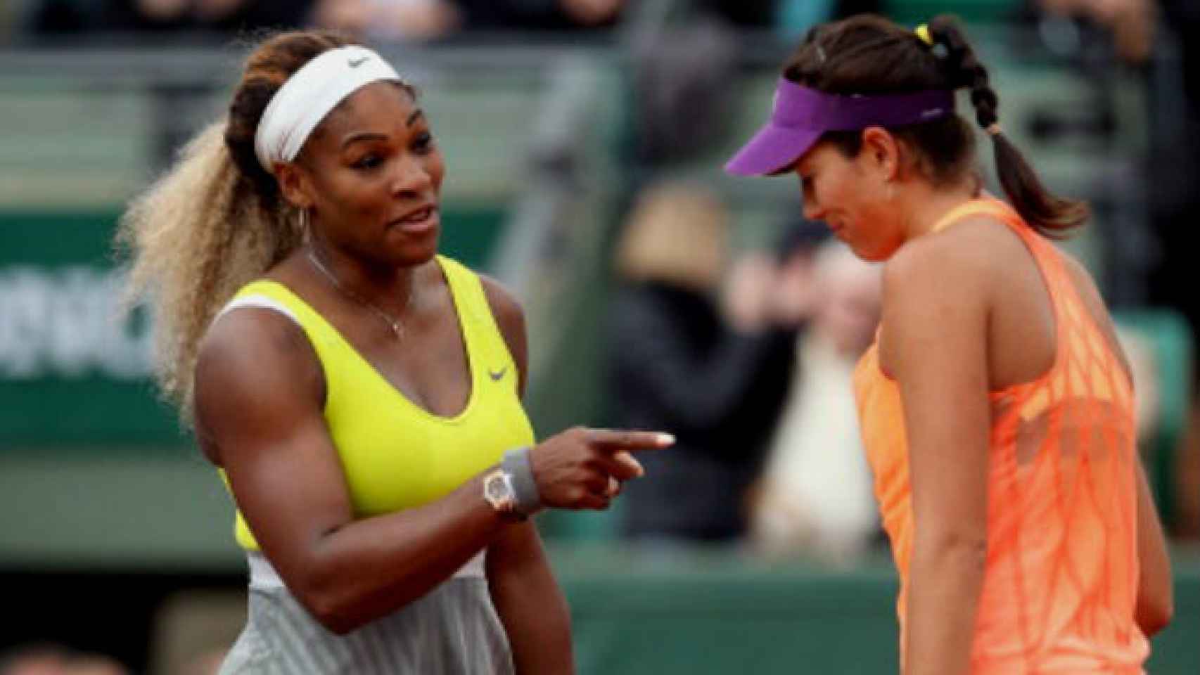 Serena Williams y Garbiñe son duras rivales