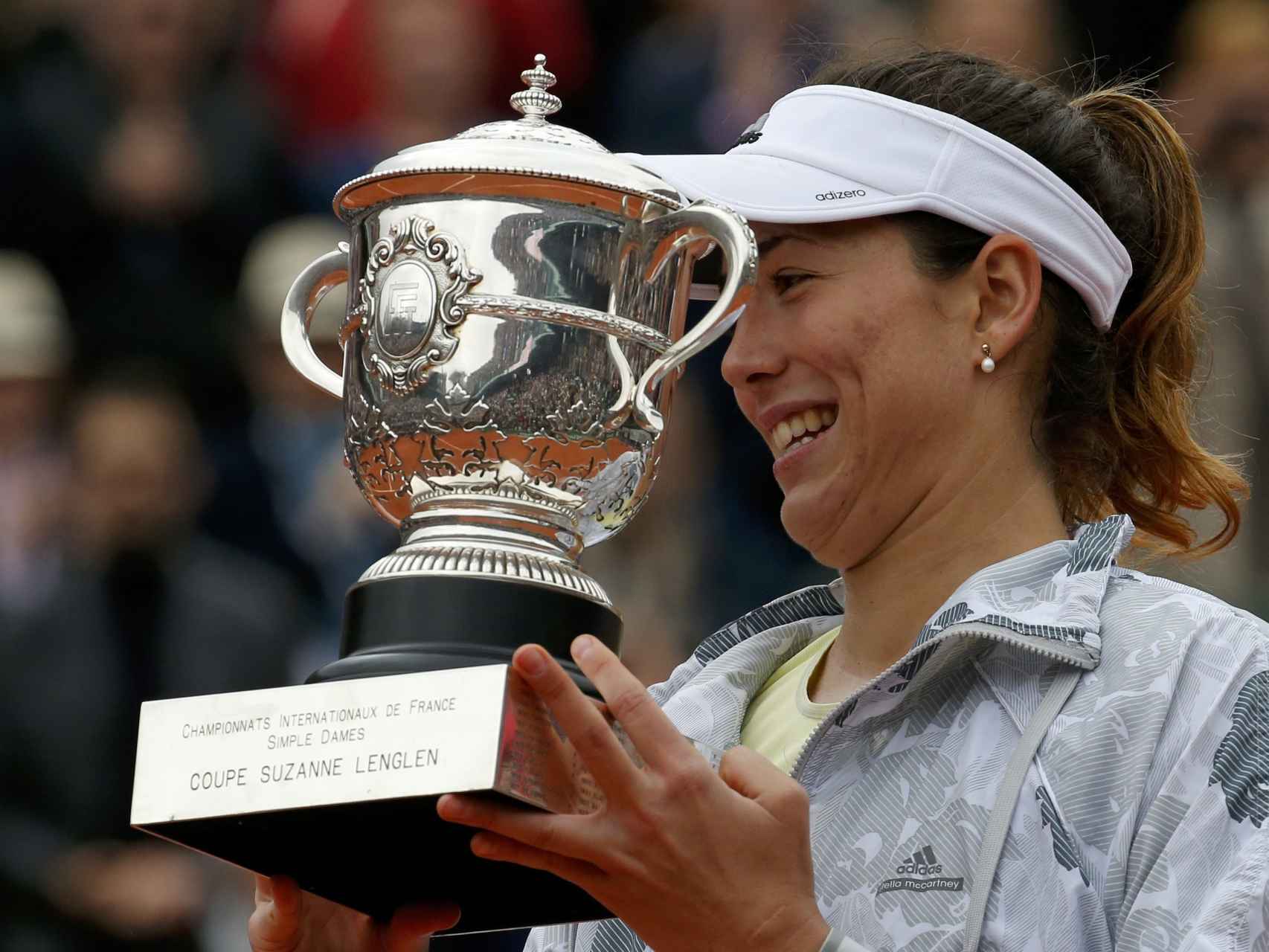 Garbiñe Muguruza, campeona de Roland Garros.