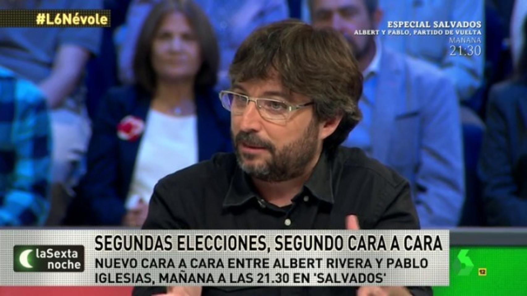 Jordi Évole: Hicimos un grupo de Whatsapp con Rivera e Iglesias