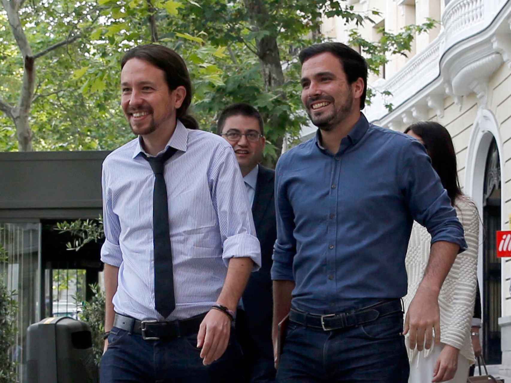 Pablo Iglesias y Alberto Garzon, el CIS les sonríe.