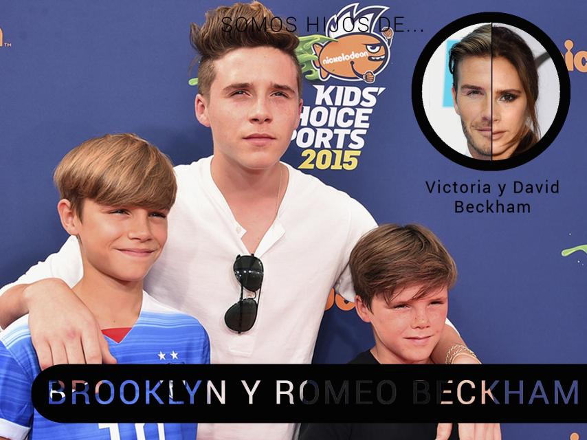 Brooklyn, Romeo y Cruz Beckham