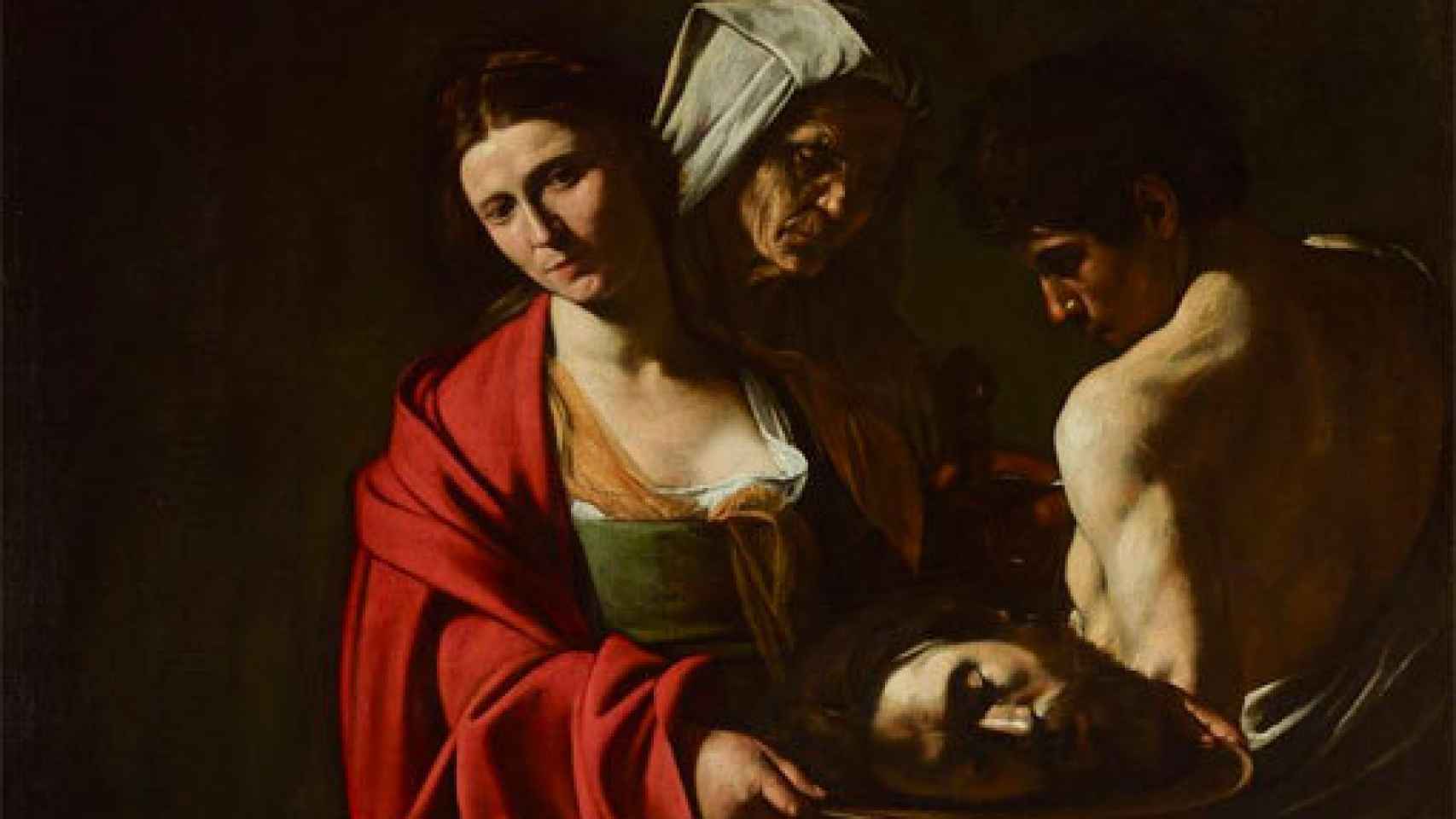 Salomé con la cabeza del Bautista de Caravaggio