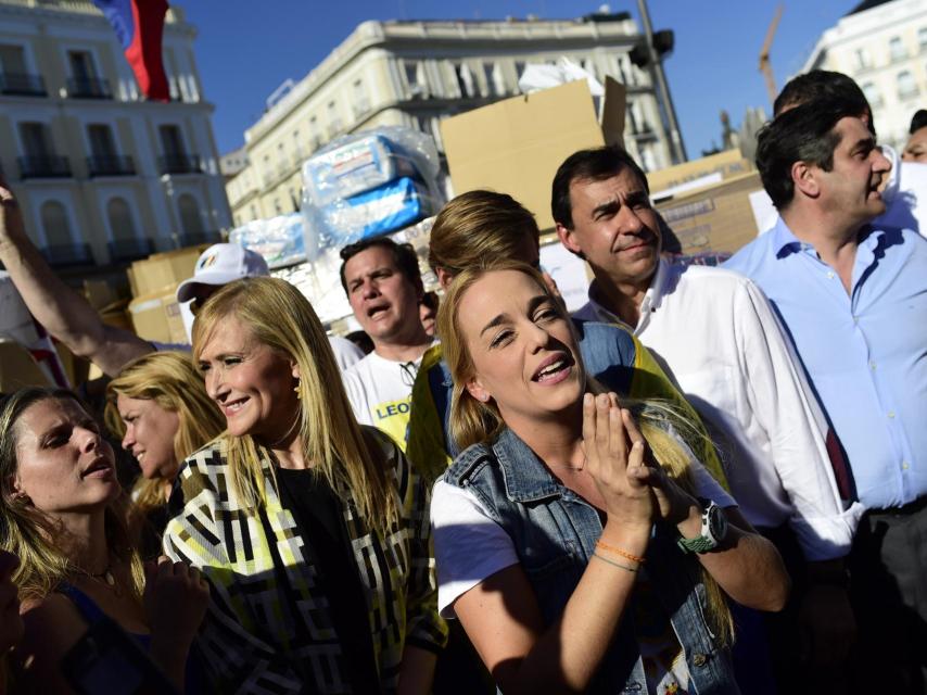 Lilian Tintori ha apoyado la recogida de medicinas en Madrid para Venezuela.