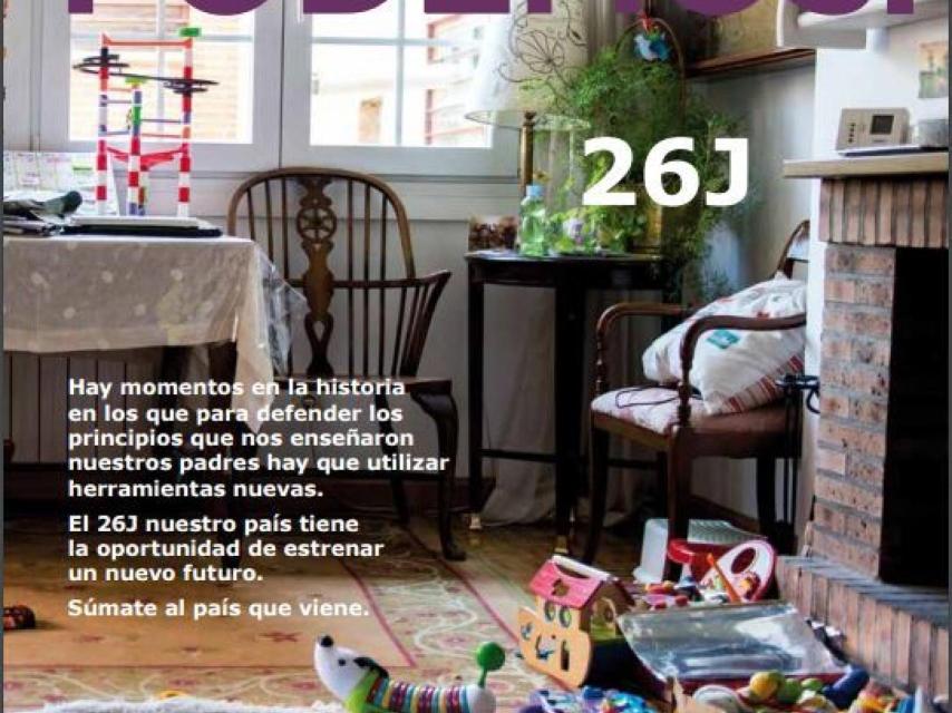 Portada del catálogo-programa de Podemos-Ikea.