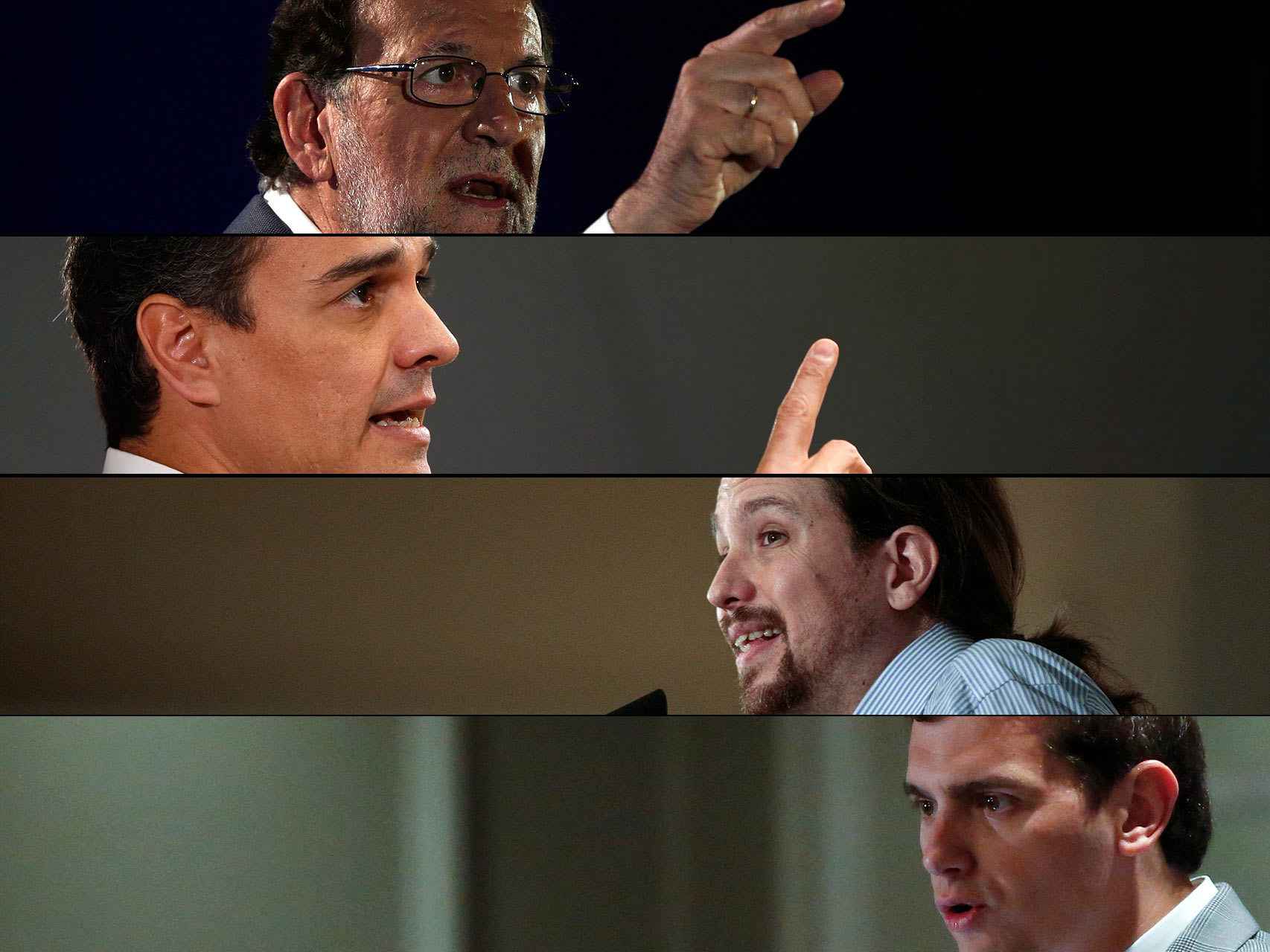 Los cuatro principales líderes de los partidos que estrenan su segunda campaña.