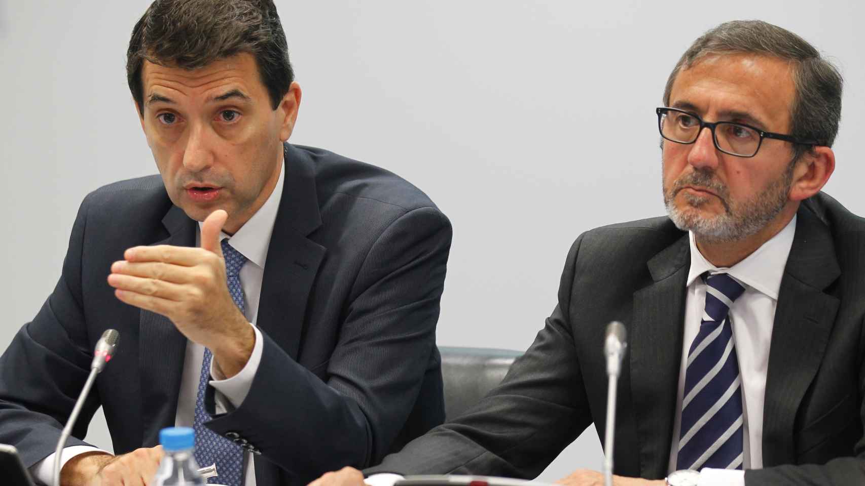 Rafael Doménech y Juan Carlos Hidalgo, director de la Territorial Centro de BBVA.