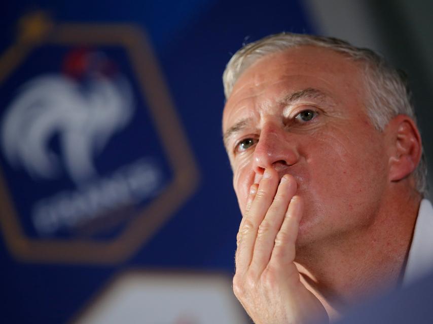 Deschamps en una rueda de prensa.