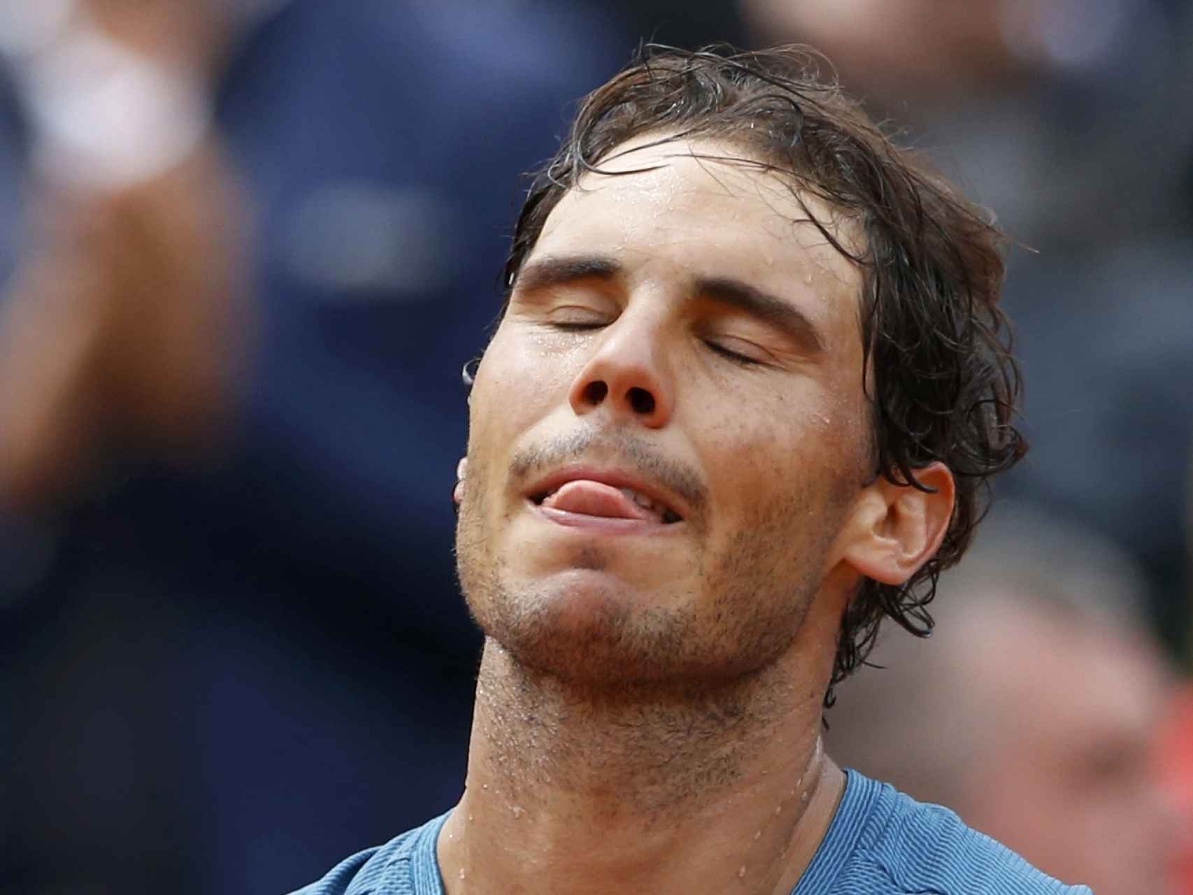 Rafa Nadal, decepcionado en Roland Garros.