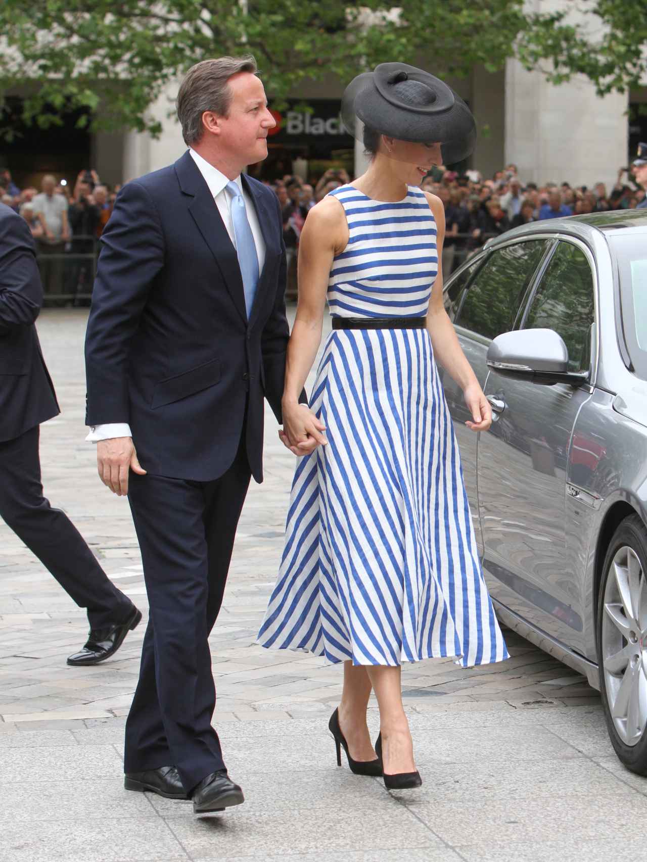 David Cameron con su mujer Samanta