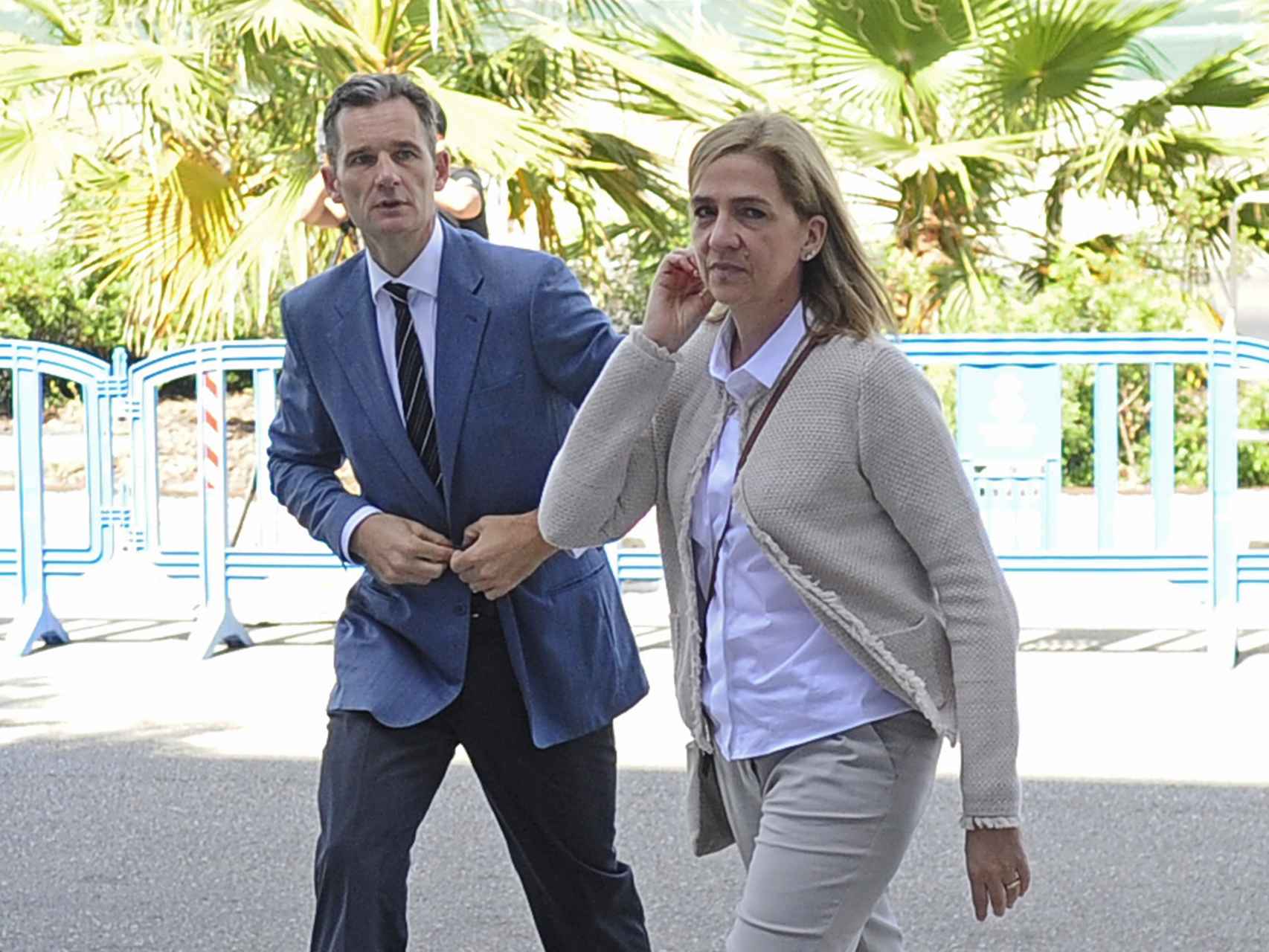 La Infanta Cristina e Iñaki Urdangarín llegando al juicio por el ' Caso Noos'