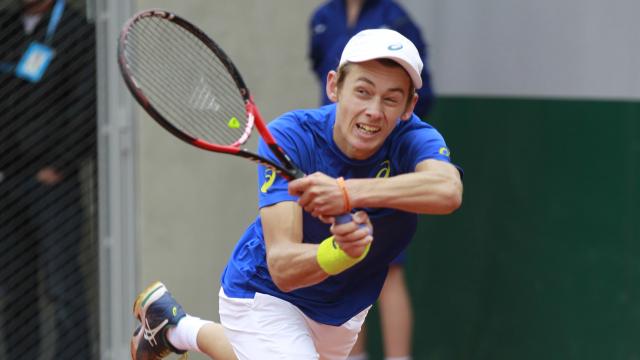 Álex De Miñaur durante el pasado Roland Garros.