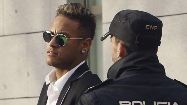 Foto de archivo de Neymar al llegar a la Audiencia Nacional.