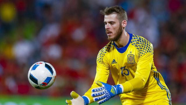 David De Gea en el último amistoso de España ante Georgia.