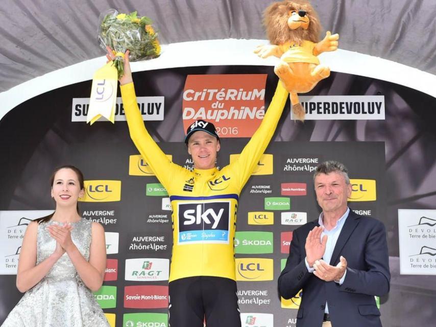 Chris Froome celebra su tercera Dauphiné.