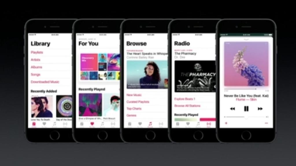 Apple Music viene preinstalado en todos los iPhone