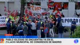Las protestas contra TVE se cuelan 'a medias' en el Telediario
