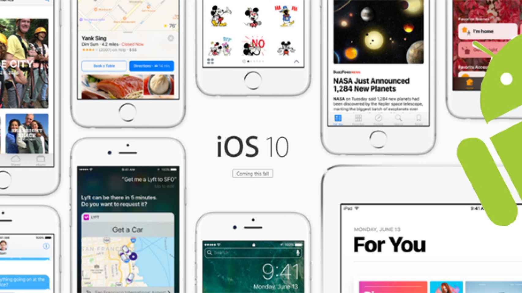 iOS 10 contra Android N, ¿qué hay de nuevo?