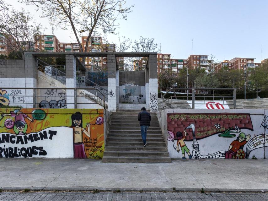 Parte del proyecto de los chicos del barrio de Llefià.