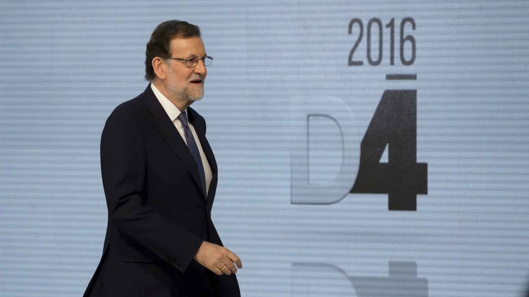 El líder del PP, Mariano Rajoy, en el debate a cuatro.