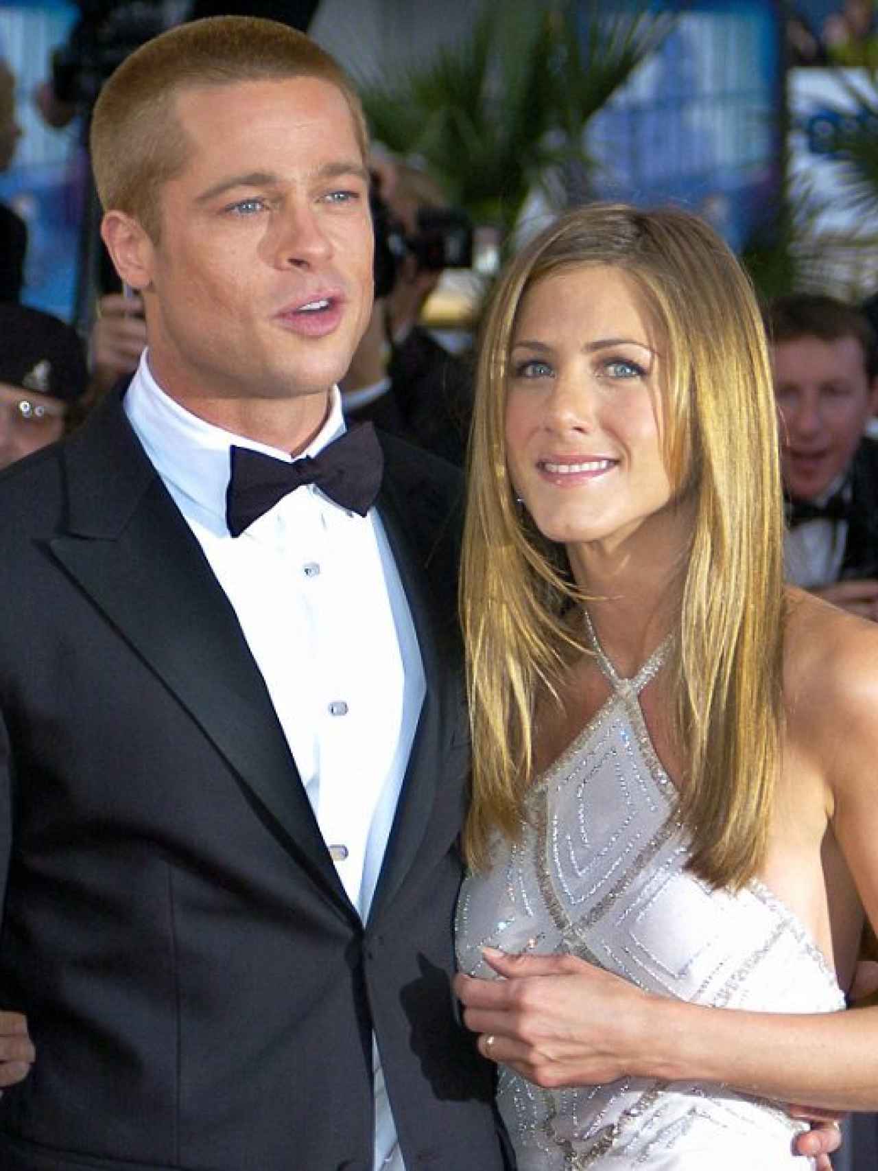 La actriz con su anterior marido, Brad Pitt