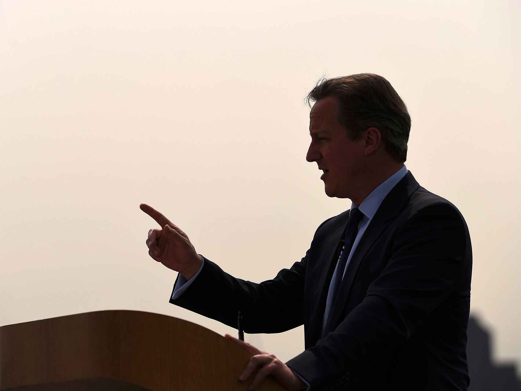 David Cameron, primer ministro del Reino Unido de Gran Bretaña.