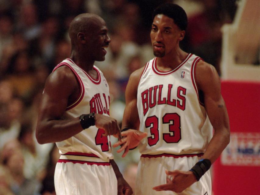Michael Jordan y Scottie Pippen en una imagen de archivo.