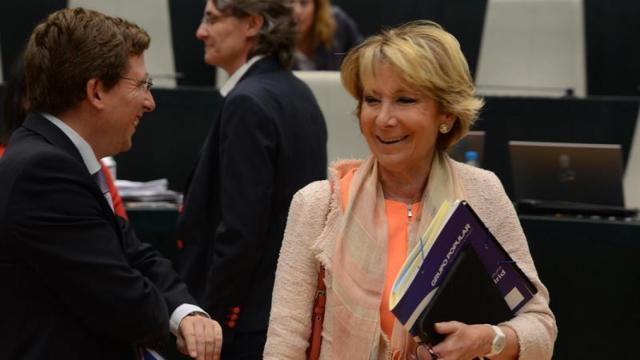 Esperanza Aguirre, en el Ayuntamiento de Madrid.