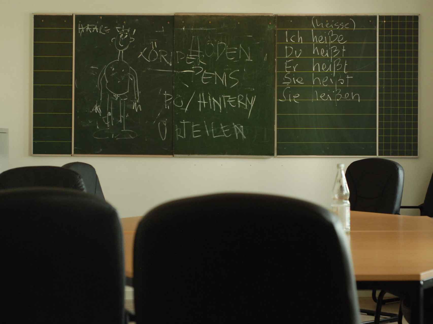 Los refugiados reciben clases en alemán donde hablan de temas sexuales.