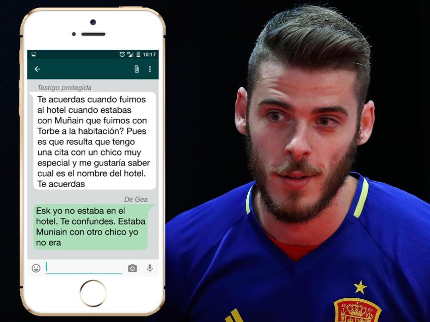 Imagen del whatsapp de David De Gea