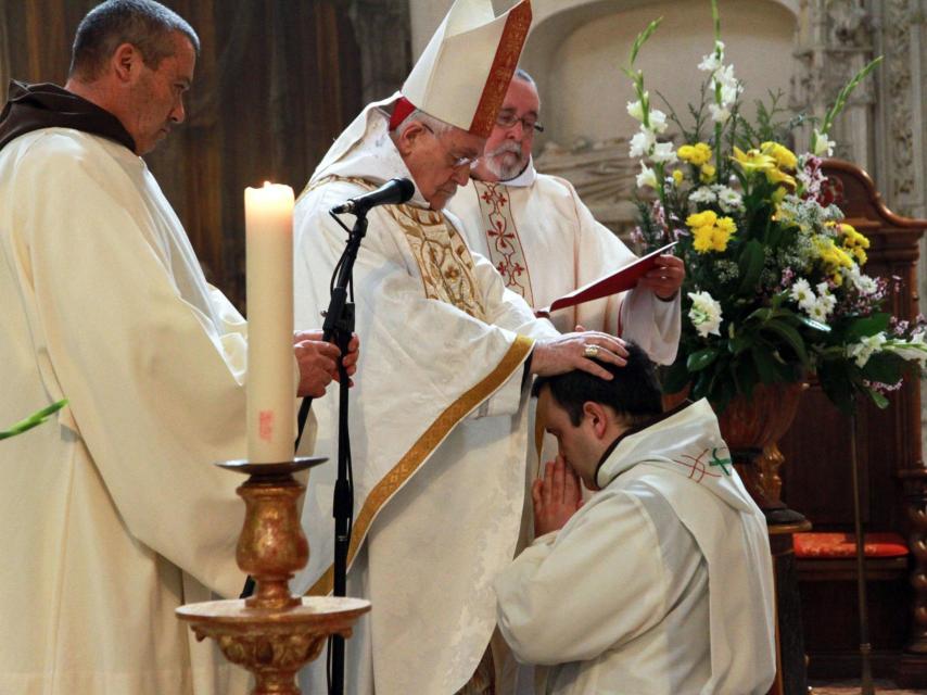 Ordenación del último diácono, fray Mauro. Foto: El Norte de Castilla