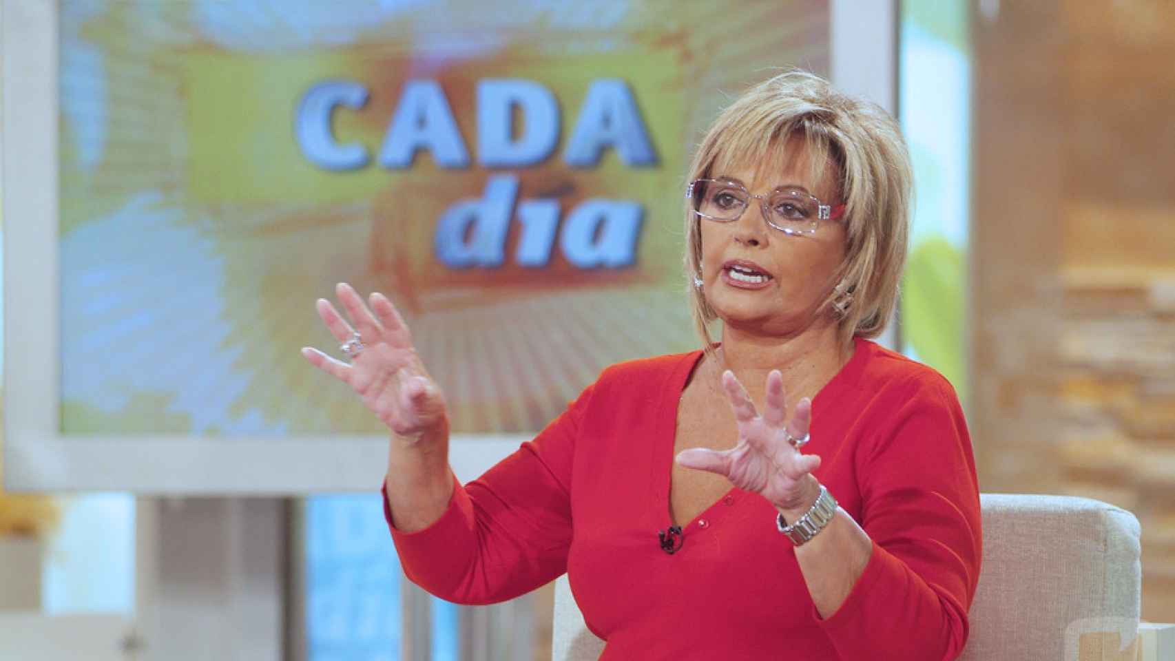 María Teresa en Cada Día de Antena 3 en 2004