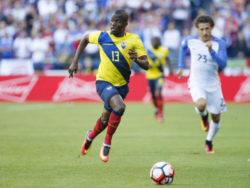 Enner Valencia, durante el partido.