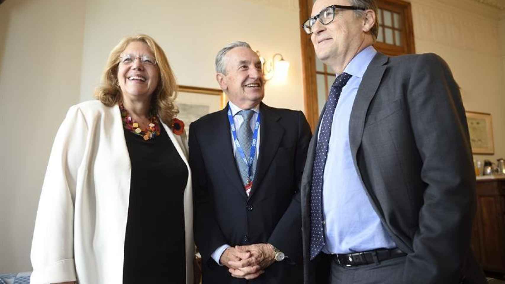El 'tridente' de supervisores: Elvira Rodríguez, Marín Quemada y Fernando Restoy.