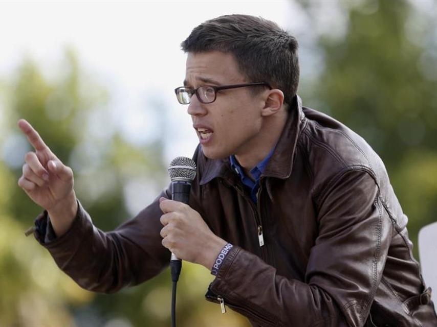 El secretario político de Podemos, Íñigo Errejón, durante su intervención.