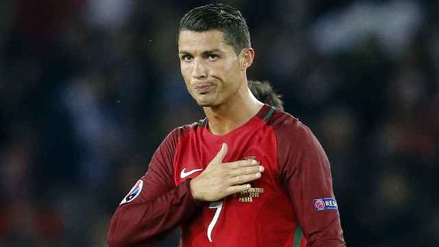 Cristiano Ronaldo, después del partido contra Austria.