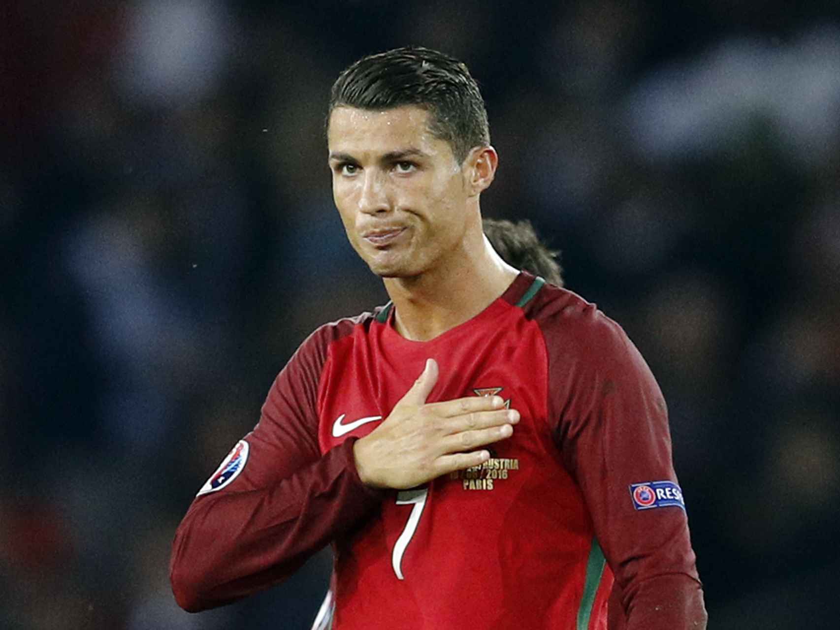 Cristiano Ronaldo, después del partido contra Austria.