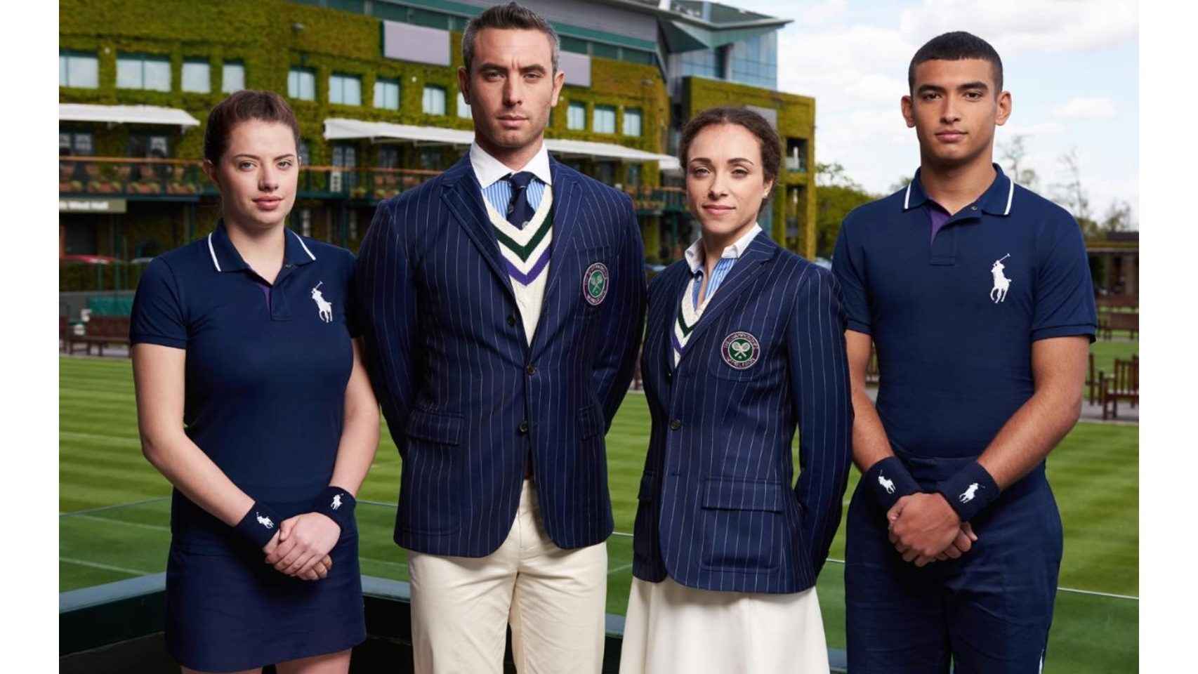 Ralph Lauren ha diseñado los uniformes de los jueces y recogepelotas de Wimbledon .