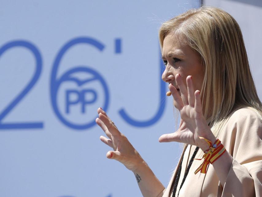 Cifuentes, en un acto reciente celebrado en  Arganda del Rey.