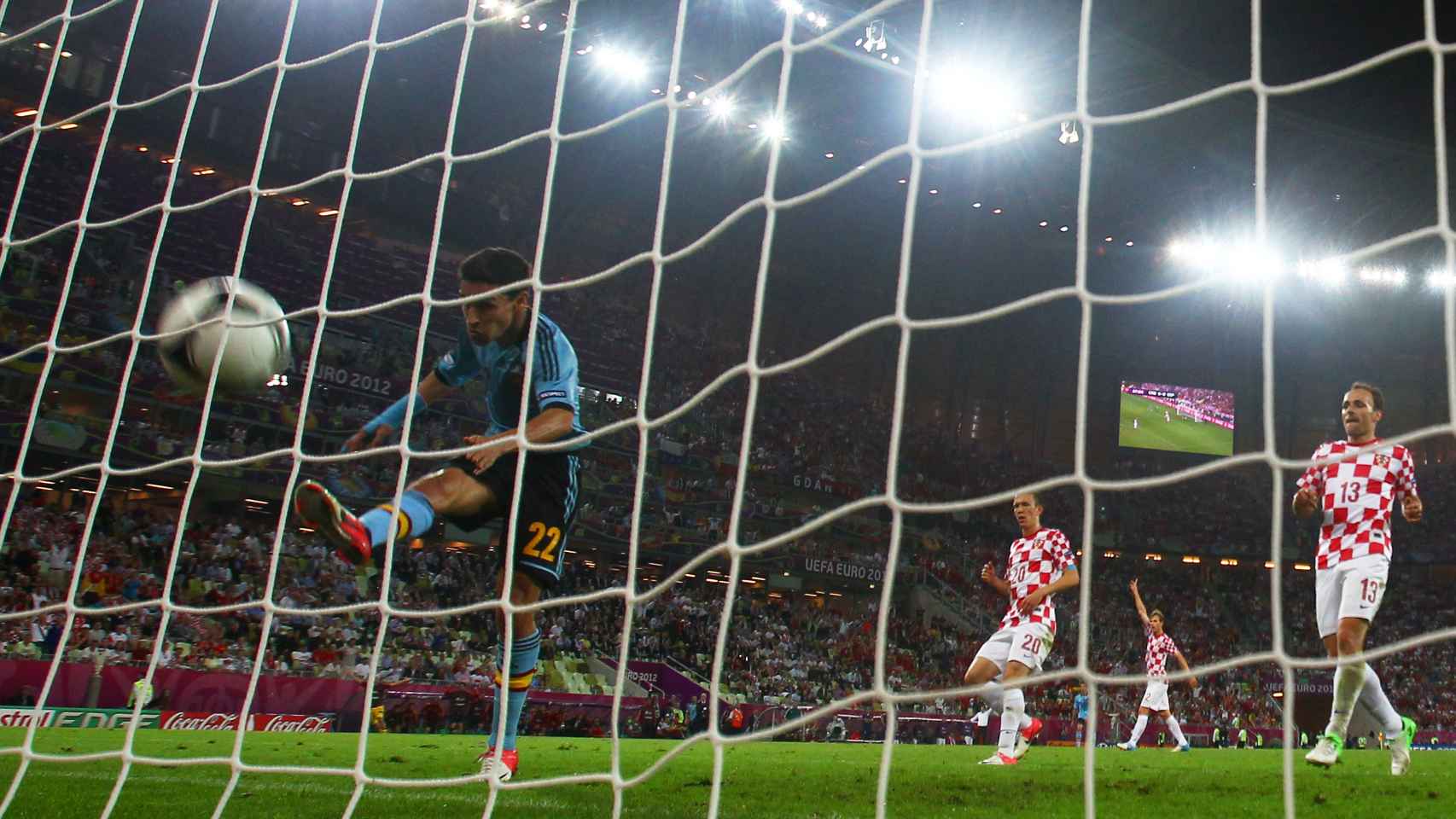 Jesús Navas fue el autor del gol de la victoria de España ante Croacia en 2012.