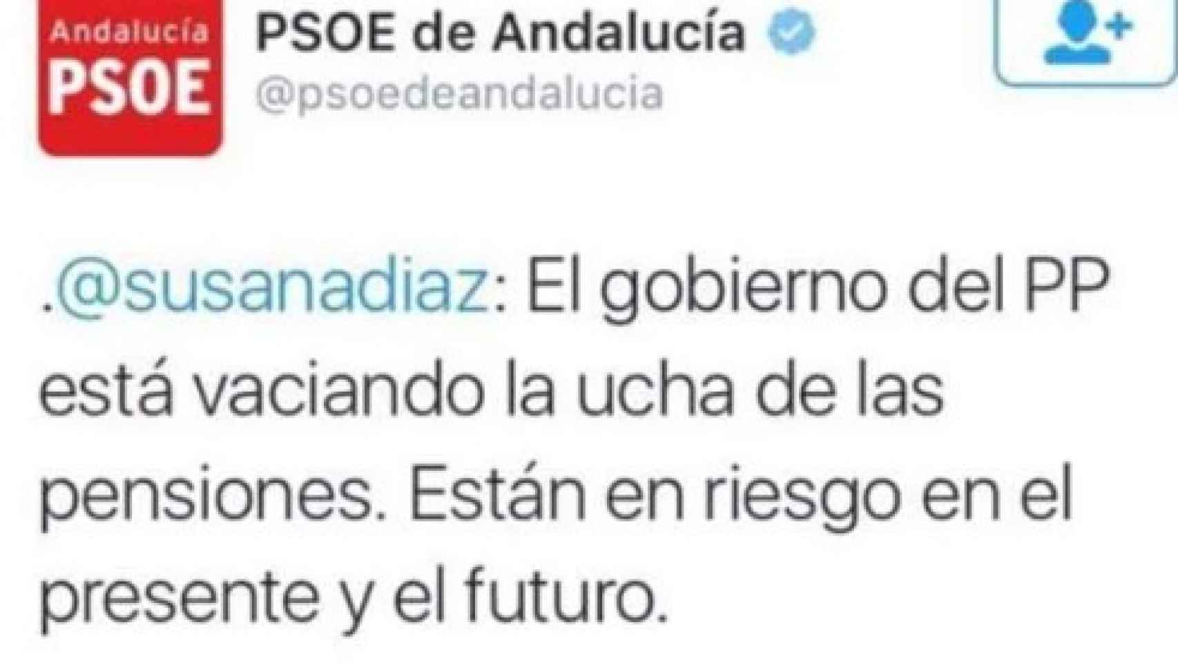 El tuit-ucha del PSOE.