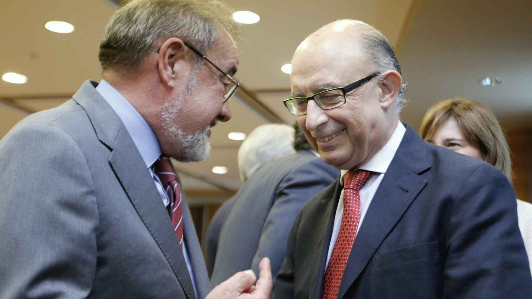 Montoro, junto al presidente de la patronal valenciana,  Jose Vicente González