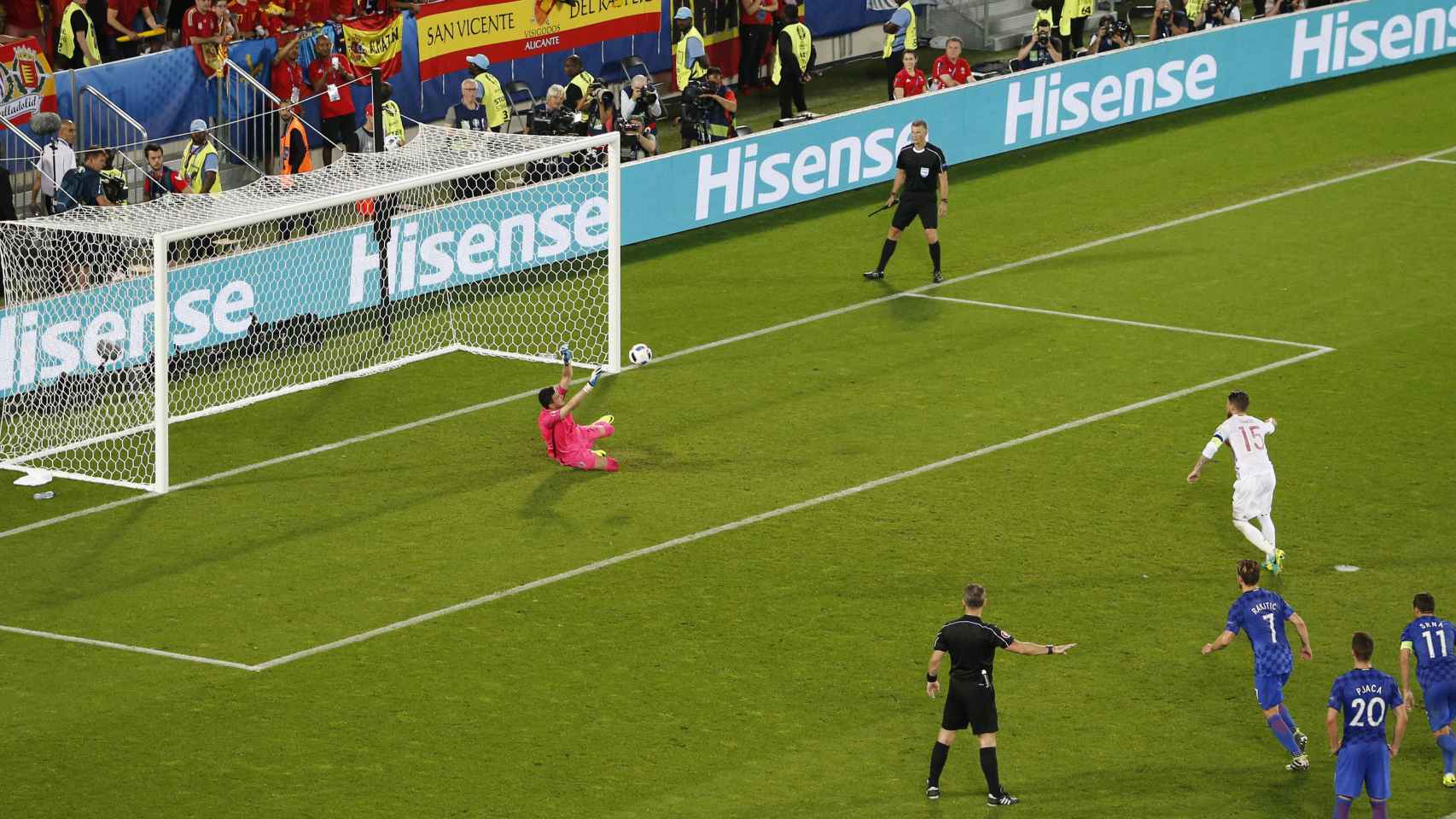 El penalti errado por Sergio Ramos.