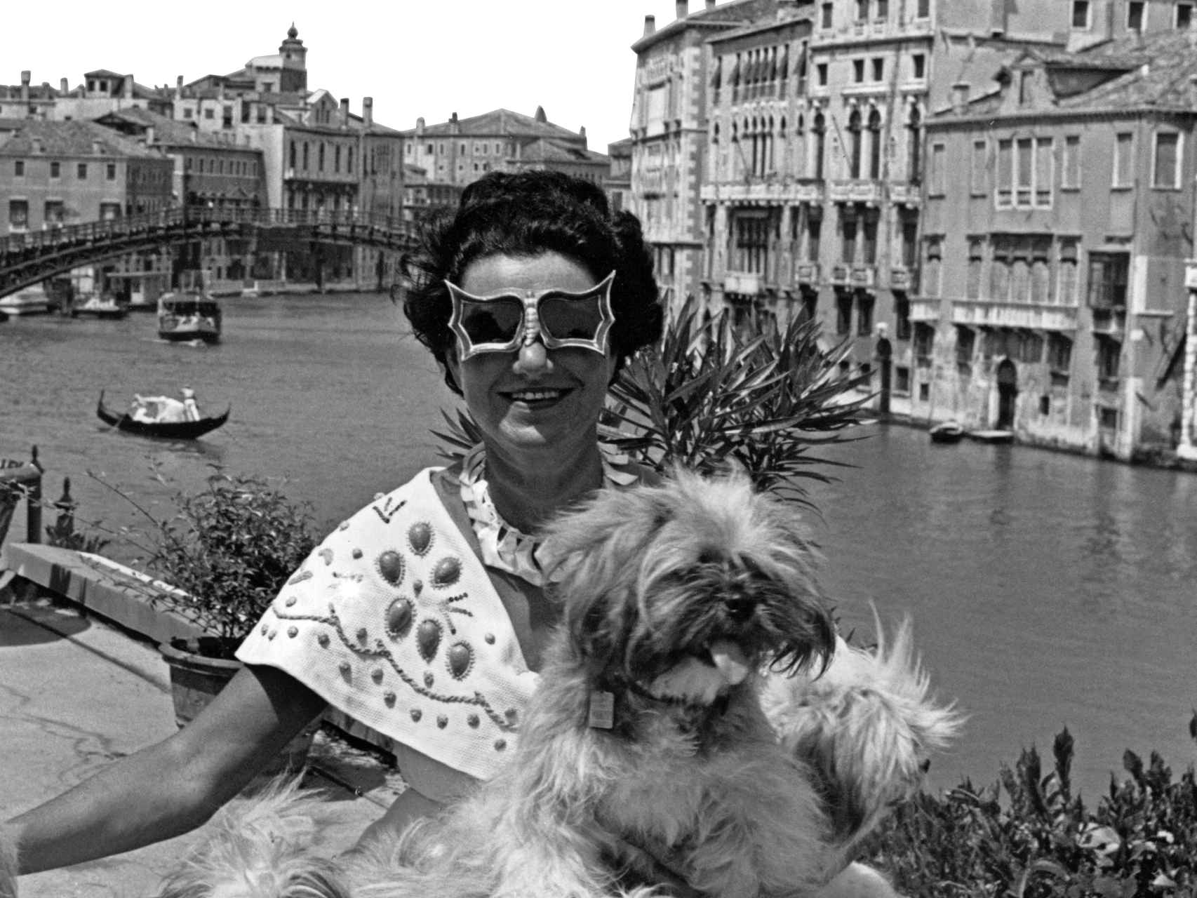 Peggy Guggenheim en Venecia.