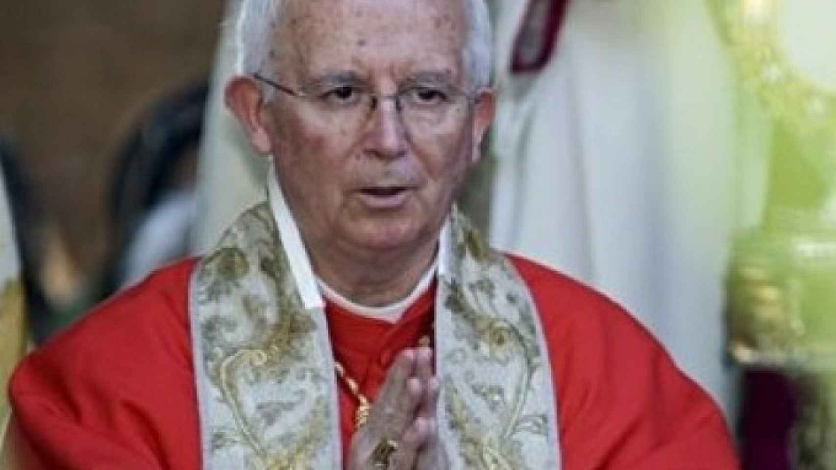 El cardenal Cañizares, durante un acto litúrgico
