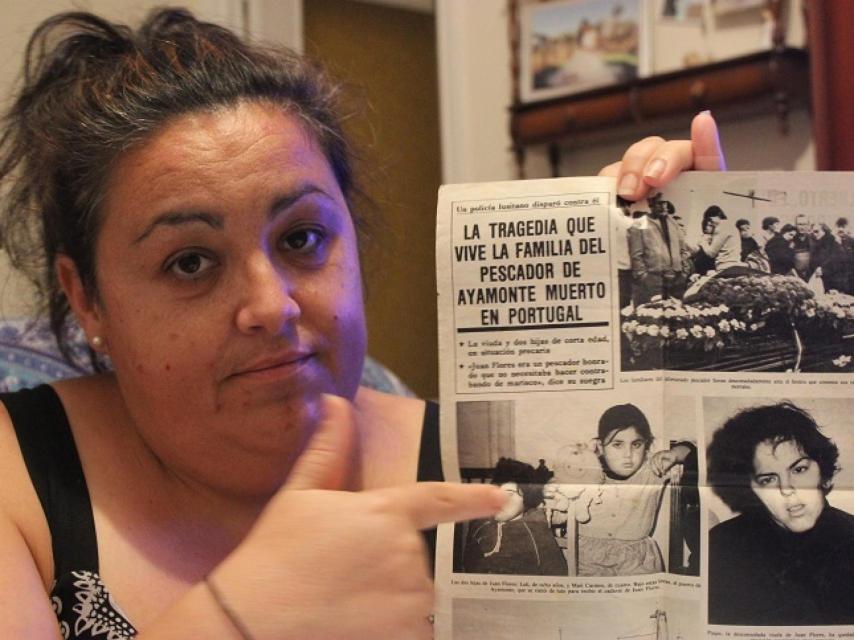 Lola, la hija del contrabandista asesinado, se señala en un periódico de la época