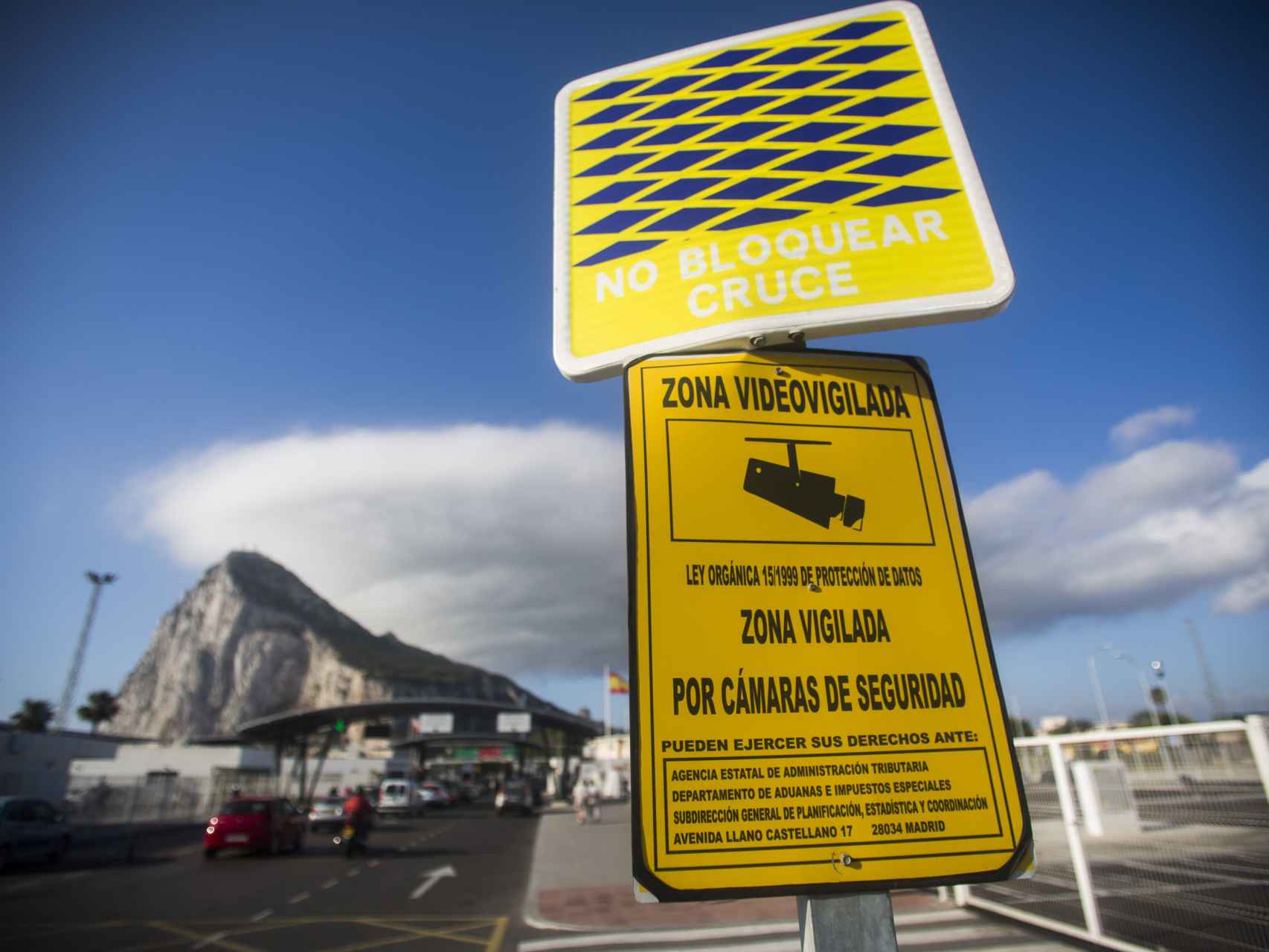 Controles fronterizos en Gibraltar.