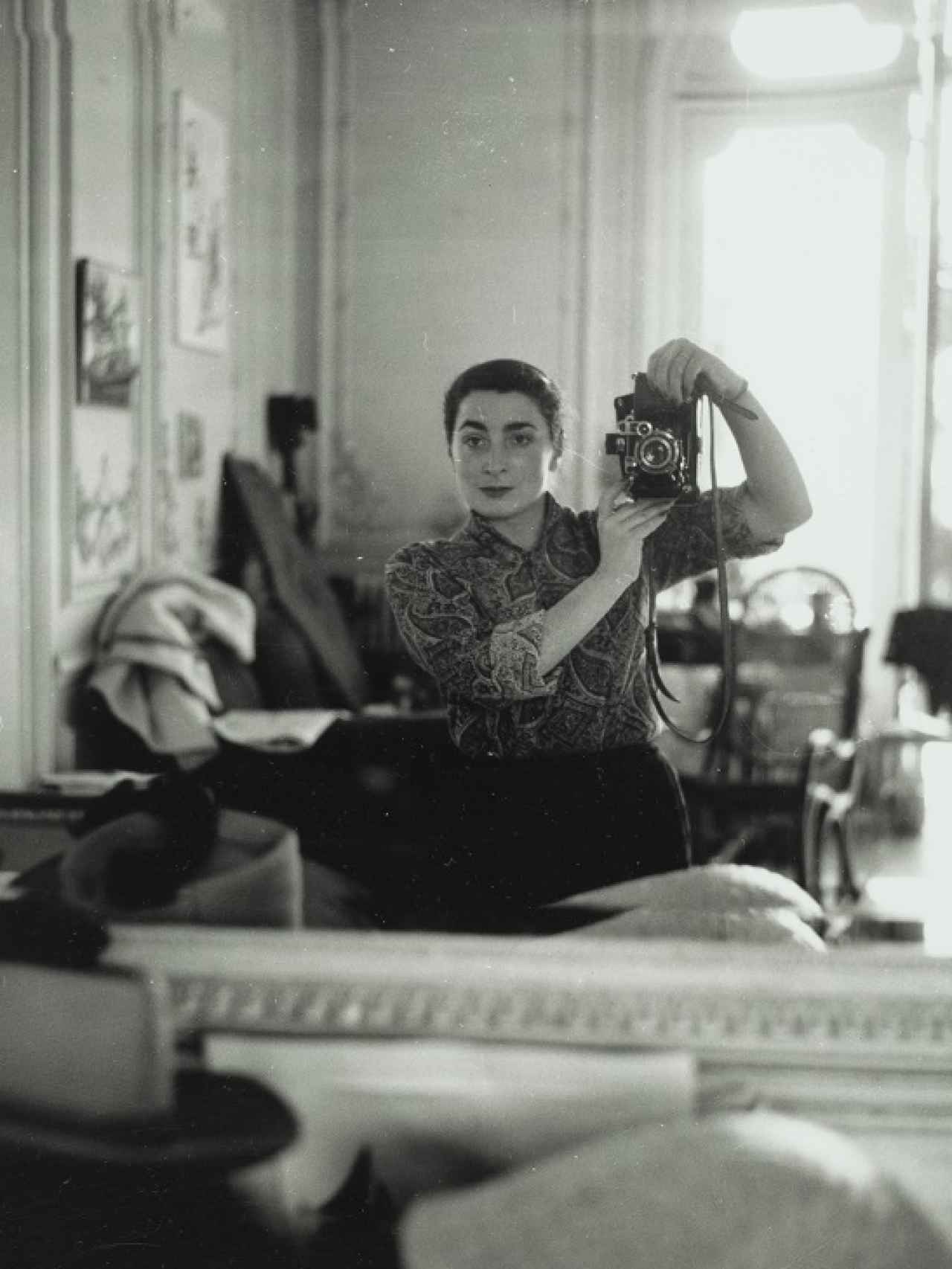 Autorretrato de Jacqueline, en Cannes, 1956.