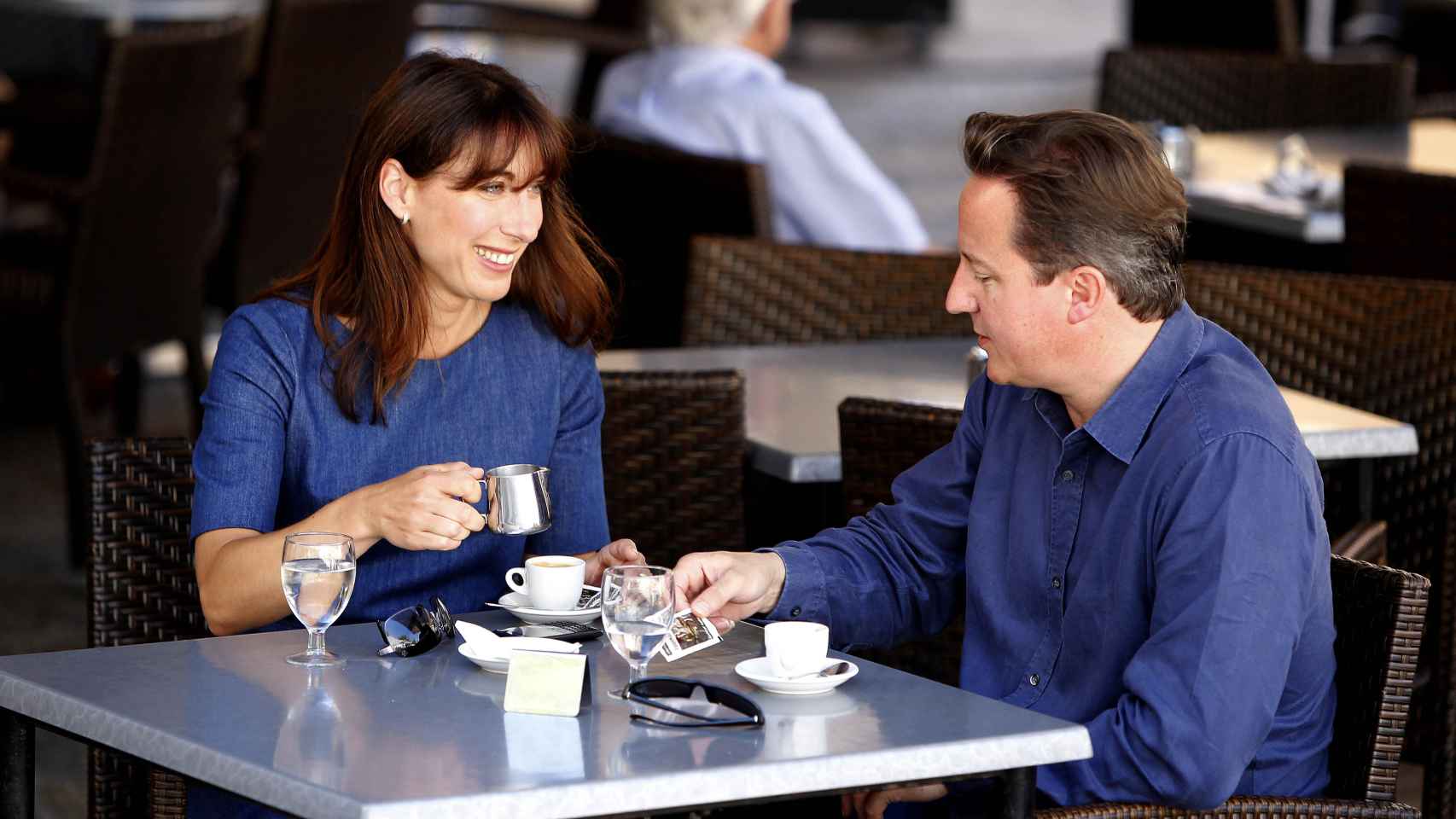 David Cameron y su esposa Samantha en Mallorca