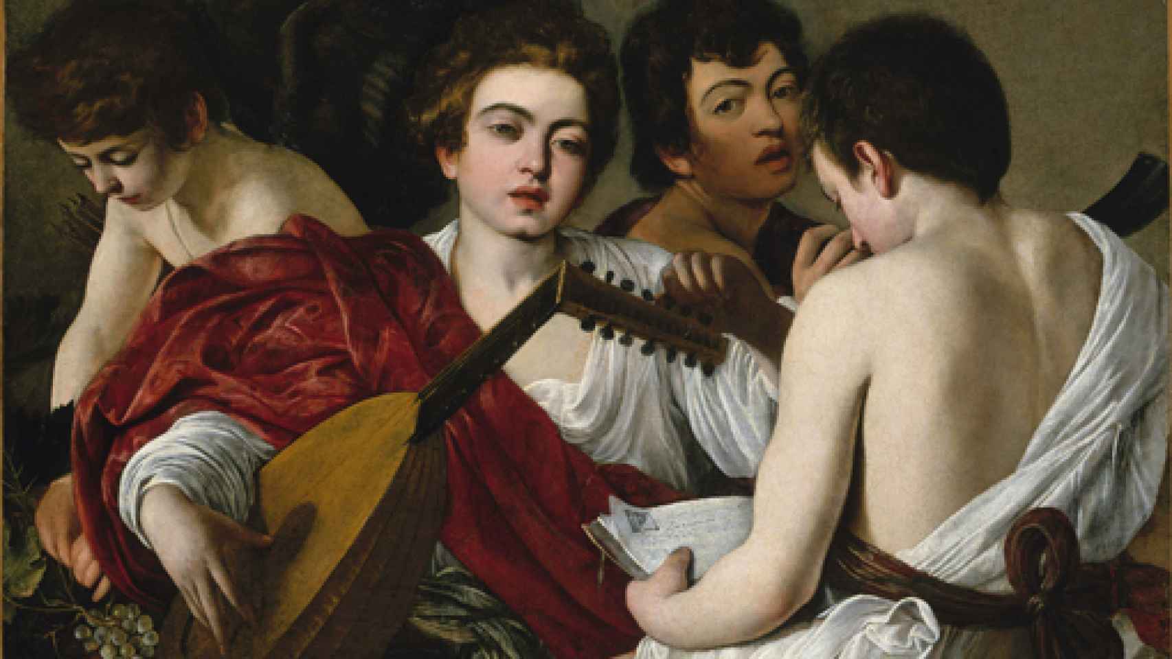 'Los músicos', 1598-97 (detalle) expuesta en el Museo Thyssen, Madrid